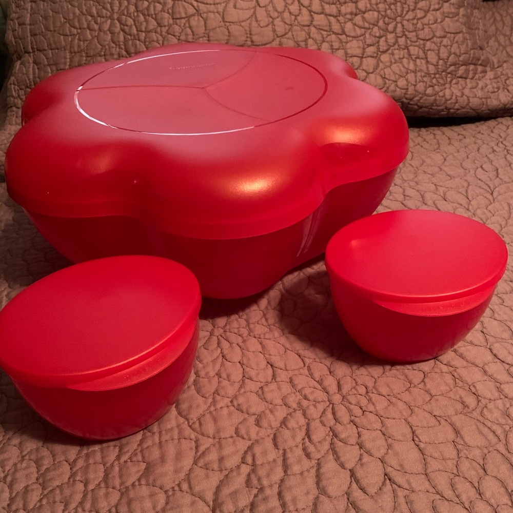 Tupperware Chip and Dip Set